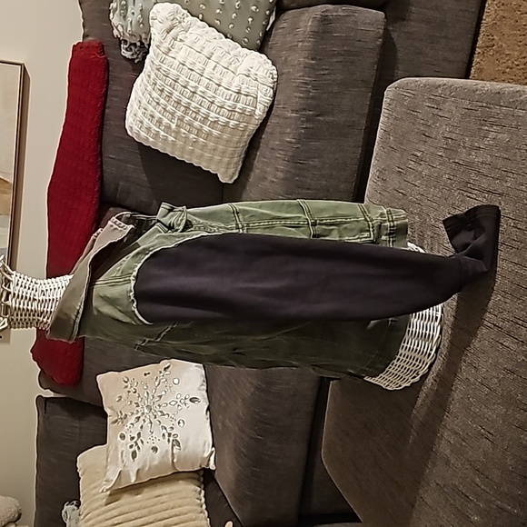 Free People Army Green Jacket/Blazer, Size Medium - Picture 3 of 10